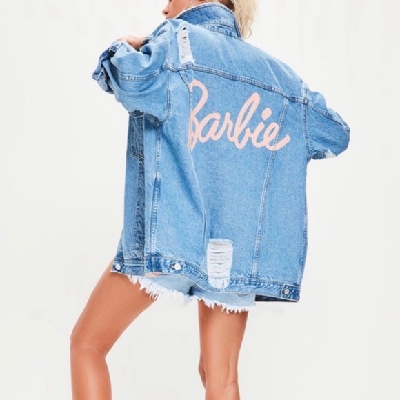 BARBIE missguided denim jacket US 4 - Picture 1 of 6
